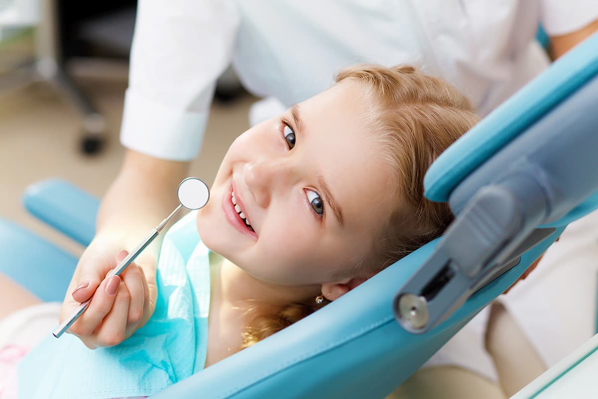 pedatric dentistry child smiling getting pediatric dentistry