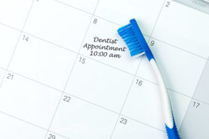 A preventative dentistry appointment on the calendar